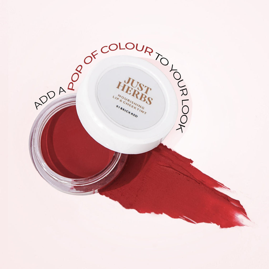 Just Herbs Herb Enriched Lip & Cheek Tint, Soft Nude 05, Natural Finish & Hydrating