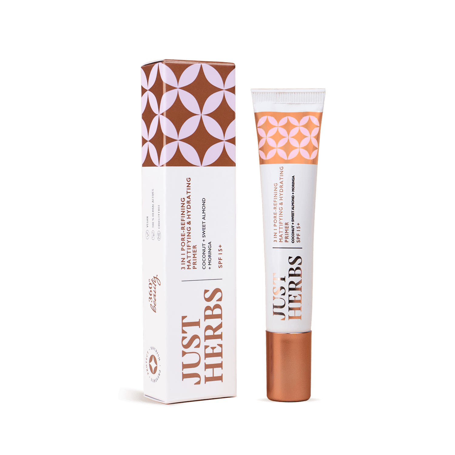 Just Herbs 3 In 1 Pore-Refining, Mattifying & Hydrating Face Primer with SPF 15+