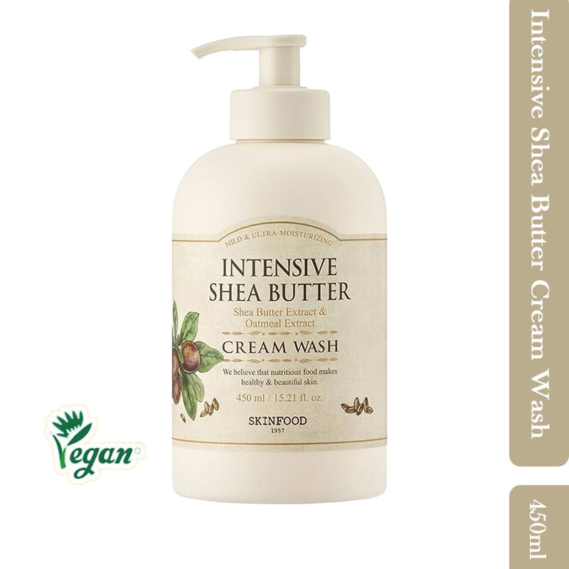 Skinfood Intensive Shea Butter Cream Wash - Nourishing, Moisturizing, Skin Softening