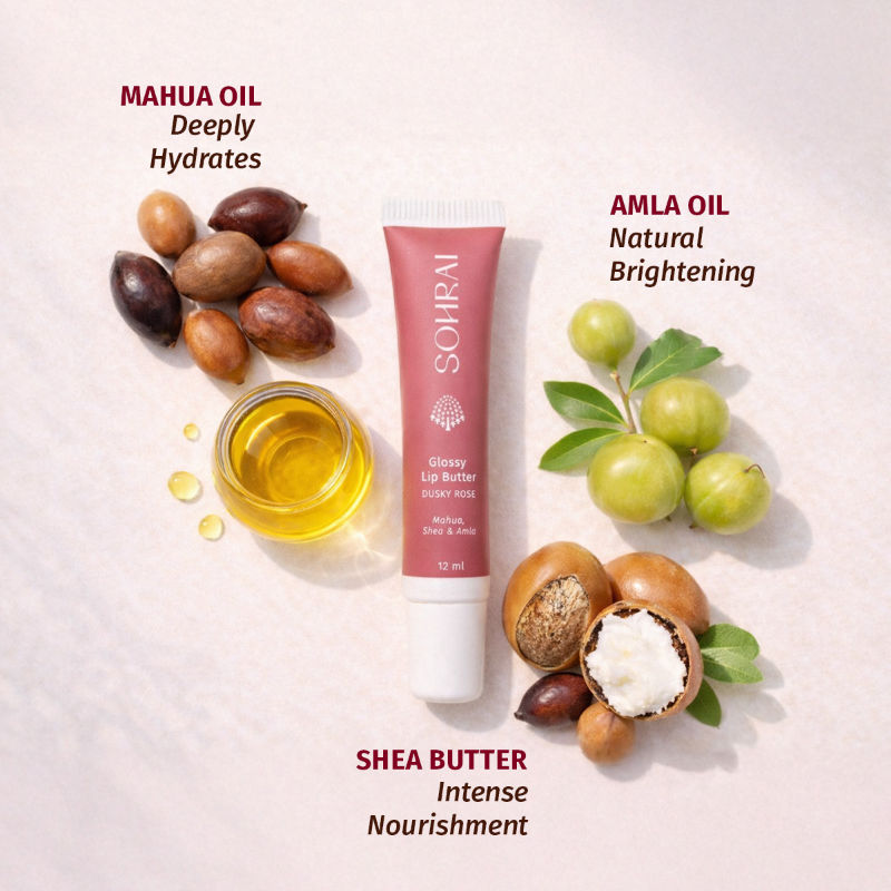 SOHRAI Glossy Lip Butter - Dusky Rose
