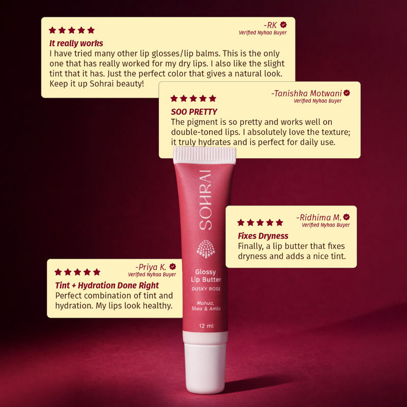 SOHRAI Glossy Lip Butter - Dusky Rose