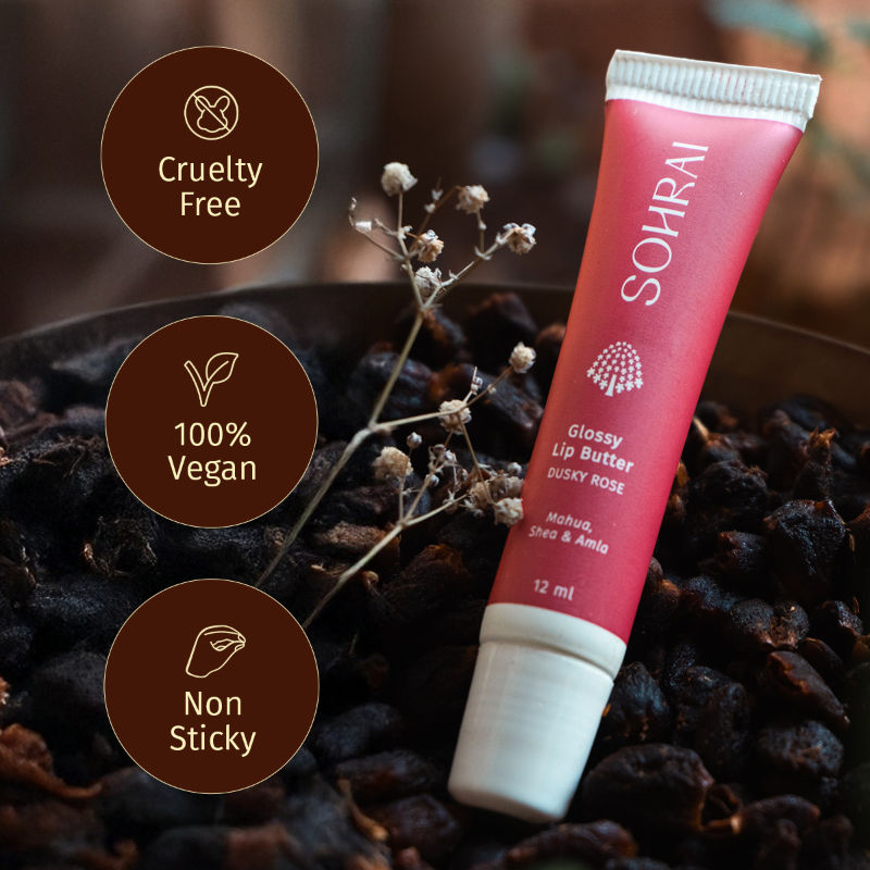 SOHRAI Glossy Lip Butter - Dusky Rose