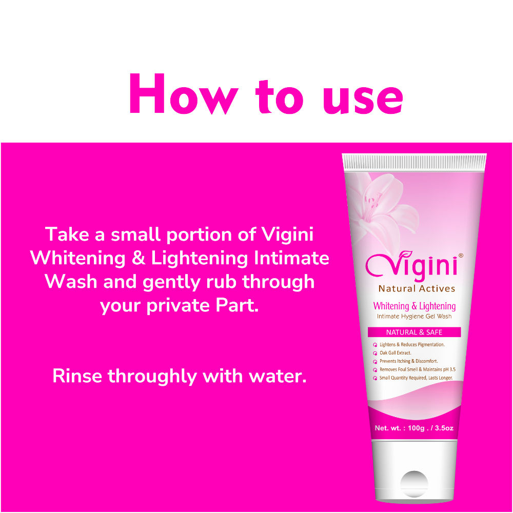 Vigini Intimate Lightening Cream Wash for Women Vagina Bikini Area Private Part Whitening Brightning