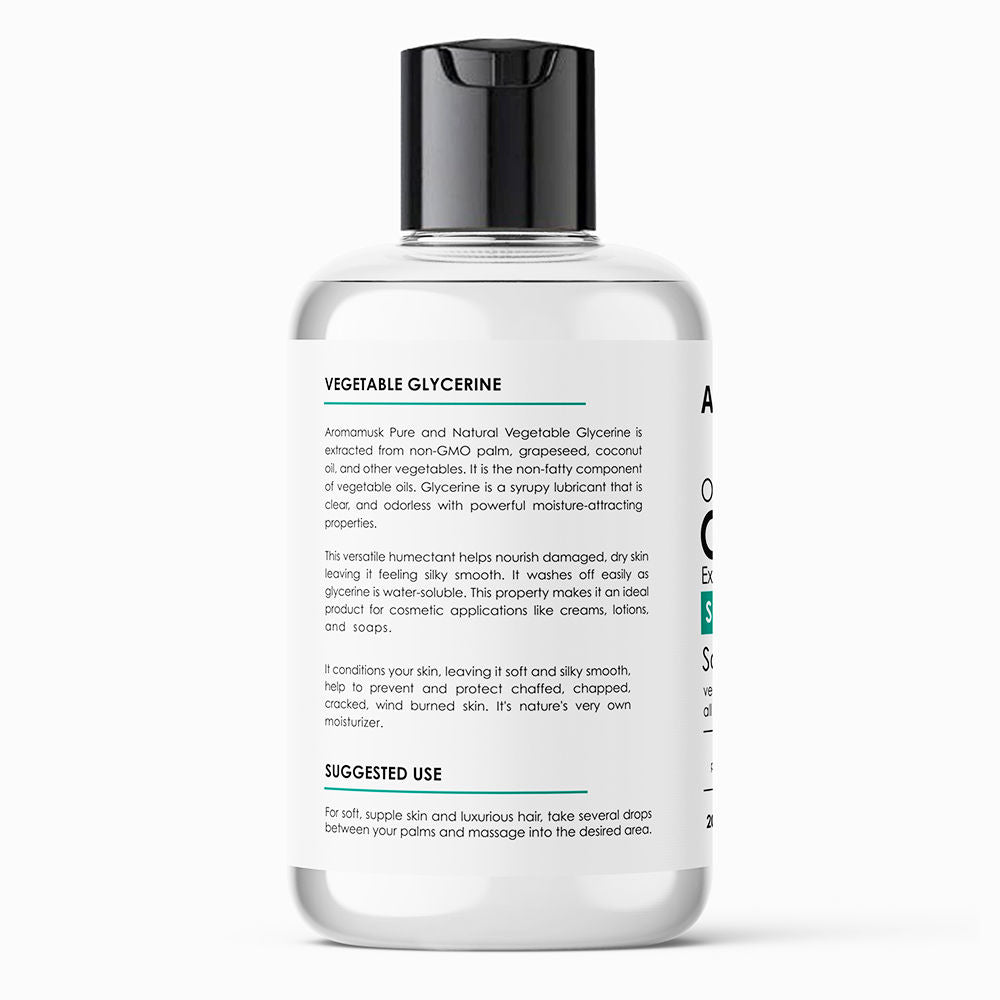 AromaMusk Organic Glycerine Skin Protectant Softens & Moisturize