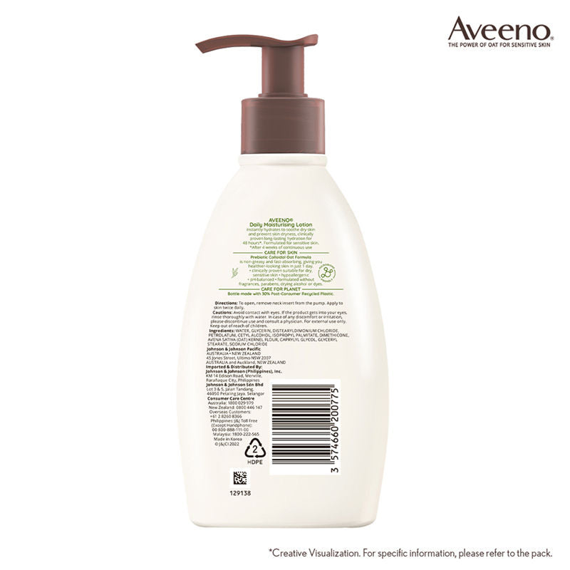 Aveeno Daily Moisturising Lotion - Natural Oat Body Moisturizer For Normal, Dry & Sensitive Skin