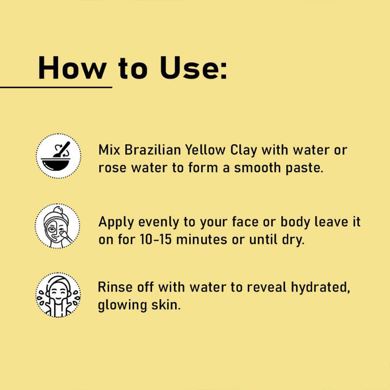 MINATURE Brazilian Yellow Clay Powder