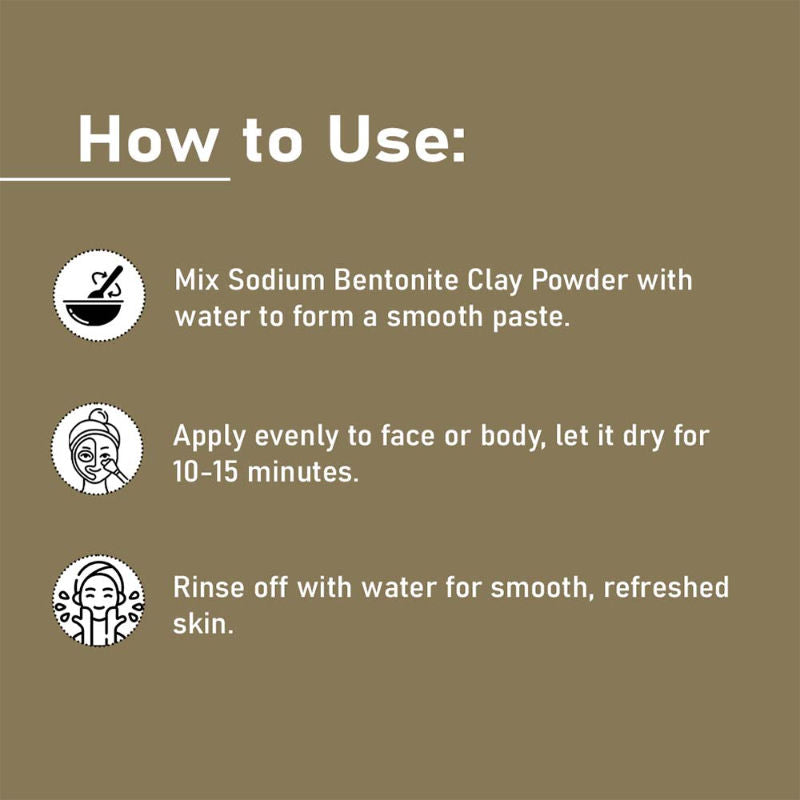 MINATURE Sodium Bentonite Clay Powder
