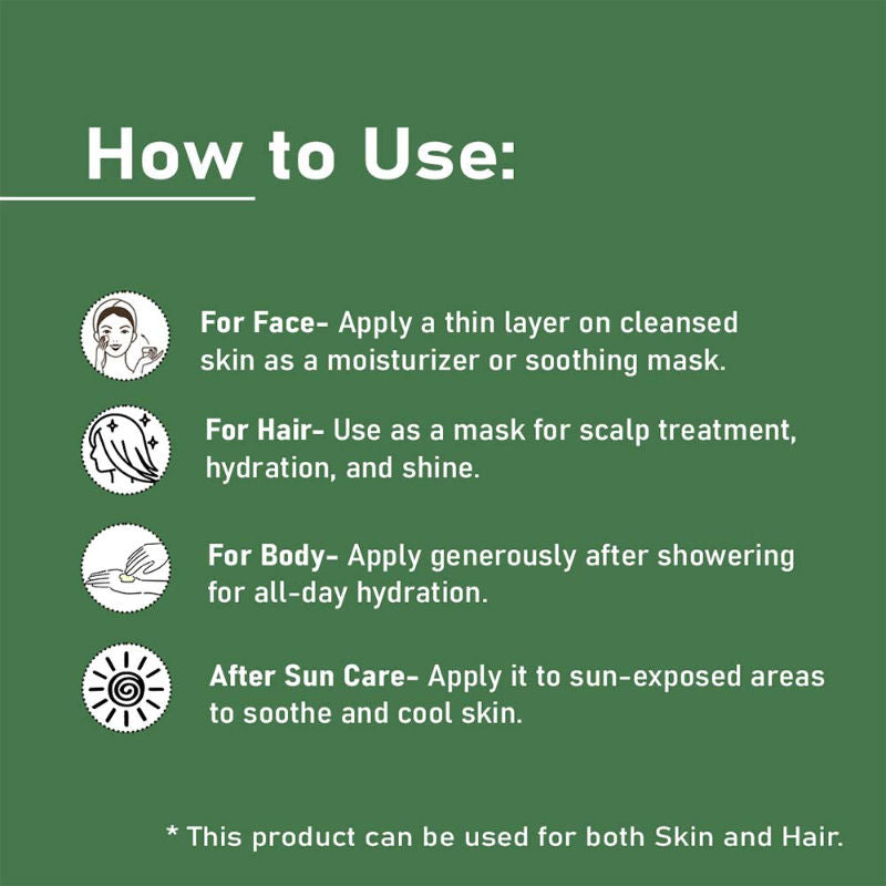 MINATURE Aloe Vera GelPure & Natural for Skin and Hair