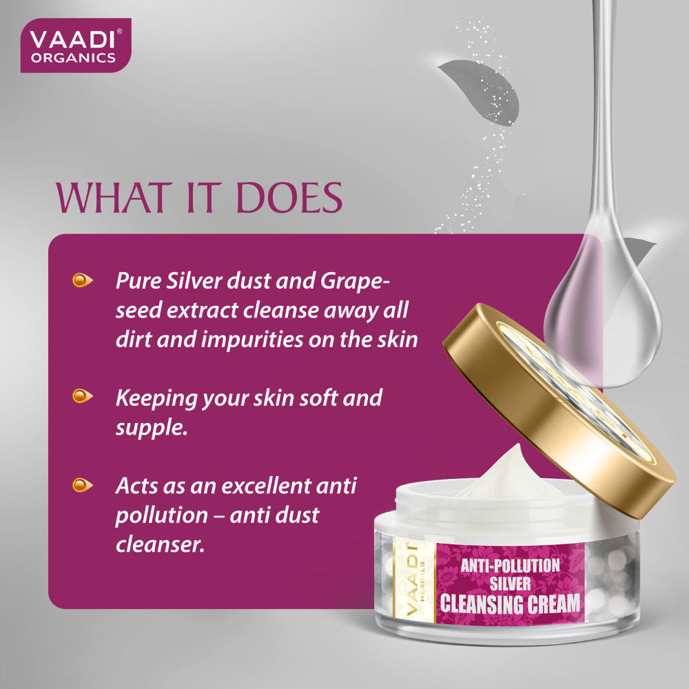 Vaadi Herbals Anti Pollution Silver Cleansing Cream