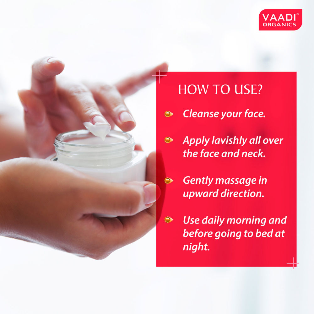 Vaadi Herbals Anti-Ageing Cream - Almond- Wheatgerm & Rose