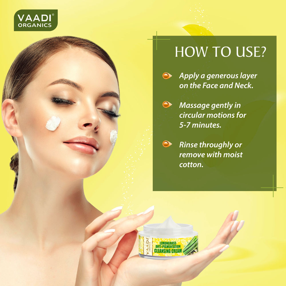 Vaadi Herbals Lemongrass Anti-Pigmentation Cleansing Cream