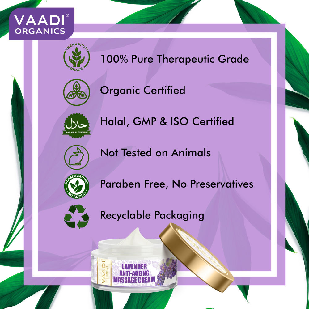 Vaadi Herbals Lavender Anti Ageing Massage Cream