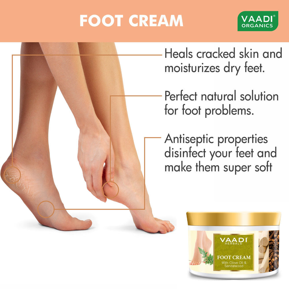 Vaadi Herbals Foot Cream With Clove Oil & Sandalwood