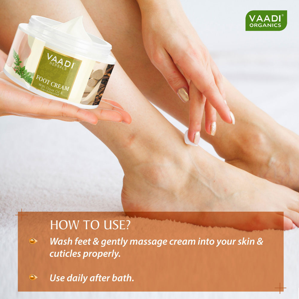 Vaadi Herbals Foot Cream With Clove Oil & Sandalwood
