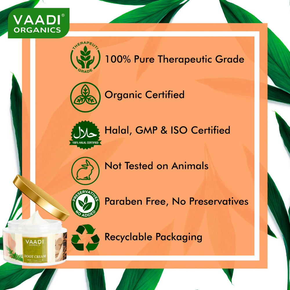 Vaadi Herbals Foot Cream With Clove Oil & Sandalwood