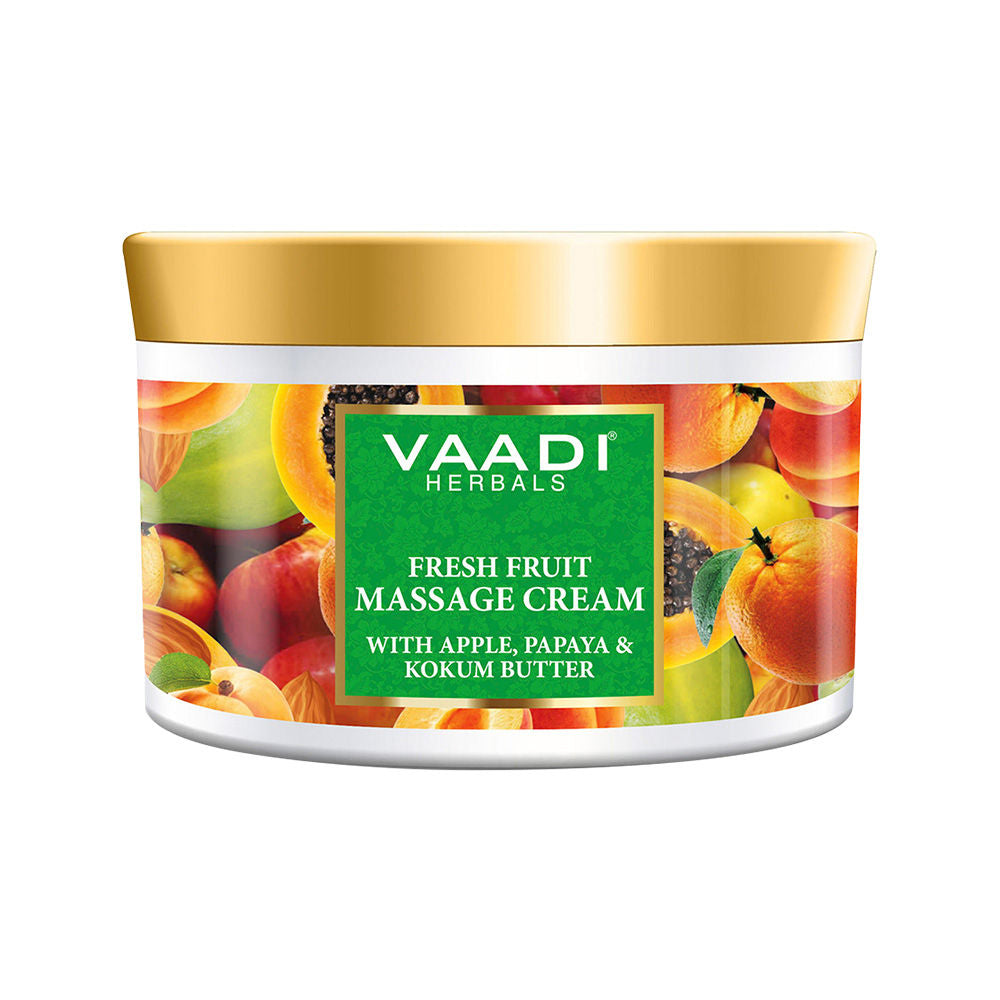 Vaadi Herbals Fresh Fruit Massage Cream With Apple Papaya & Kokum Butter
