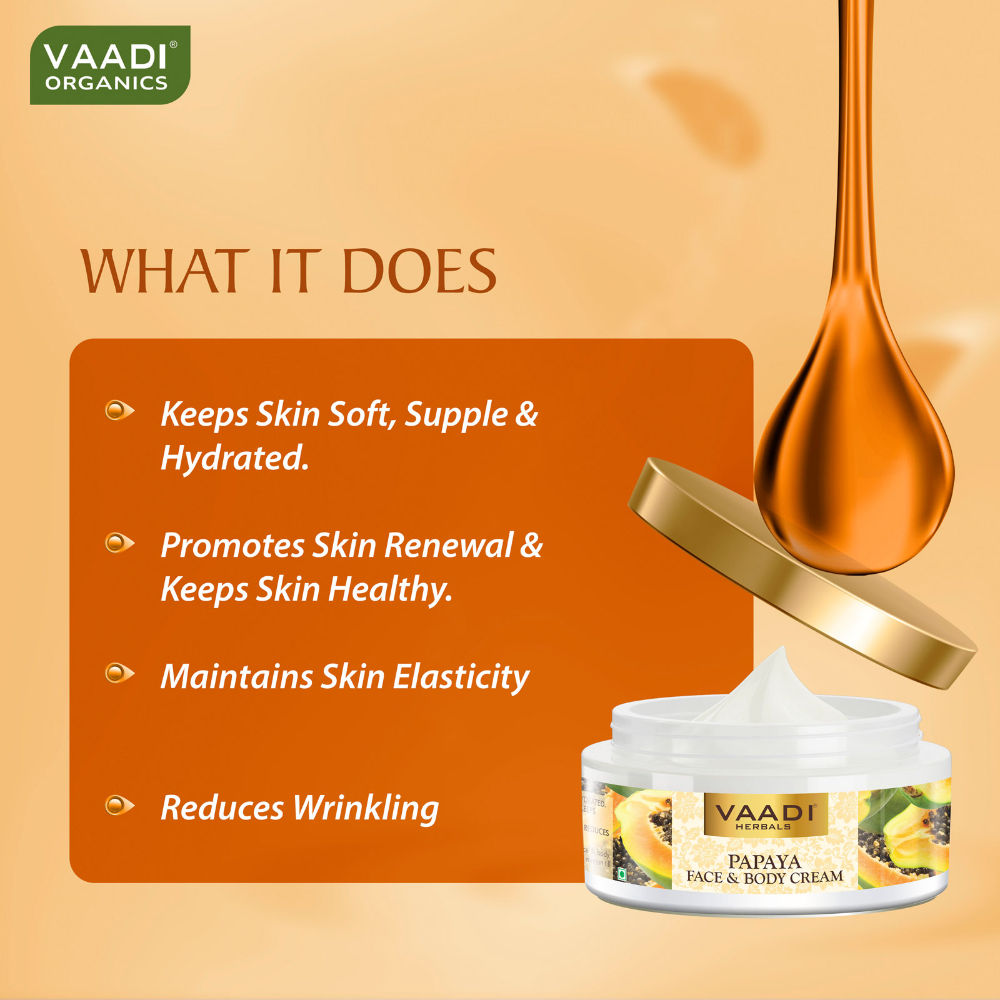 Vaadi Herbals Papaya Face & Body Cream