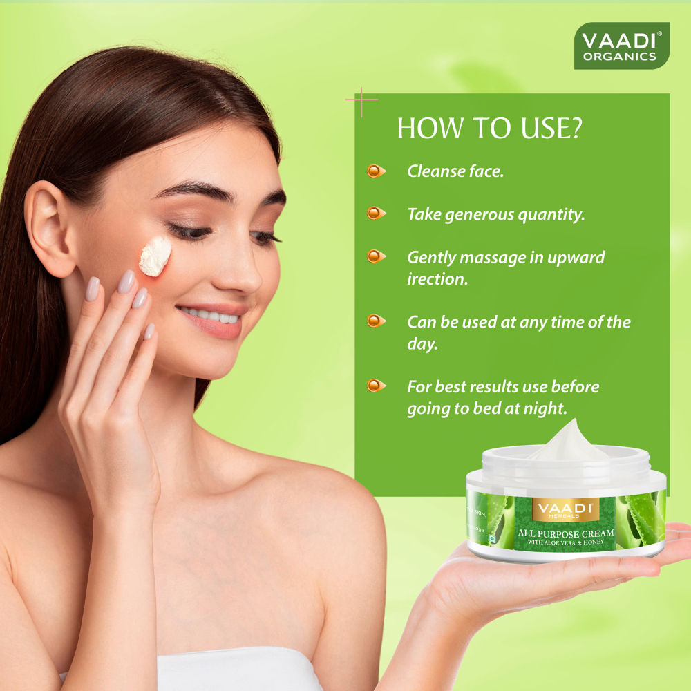Vaadi Herbals All Purpose Cream With Aloe Vera & Honey