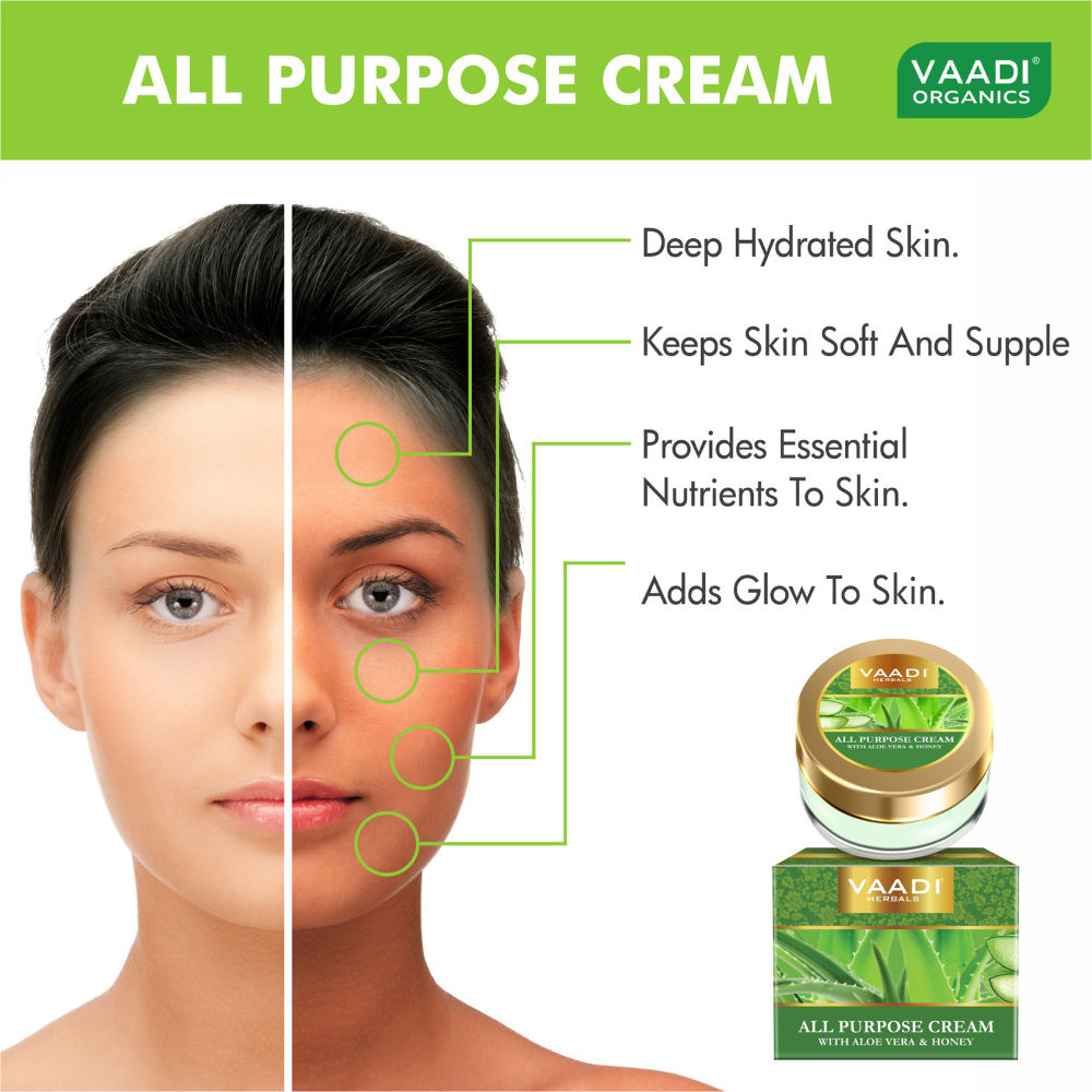 Vaadi Herbals All Purpose Cream With Aloe Vera & Honey