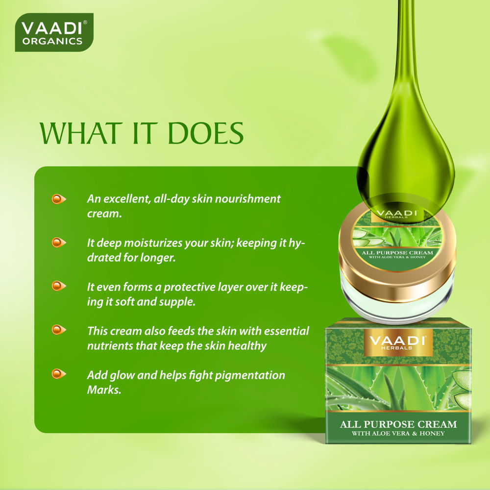 Vaadi Herbals All Purpose Cream With Aloe Vera & Honey