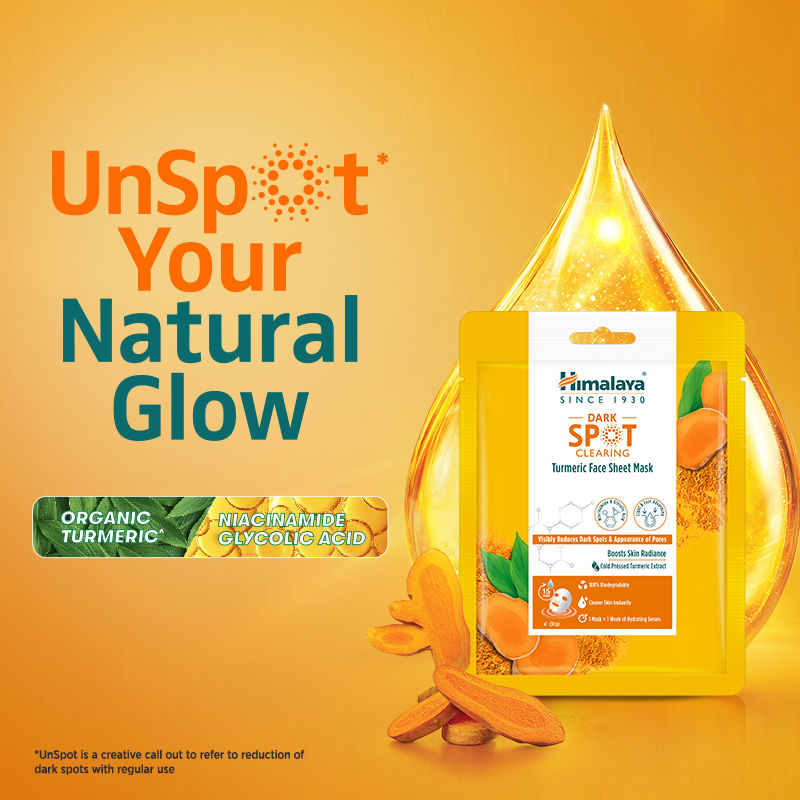 Himalaya Dark Spot Clearing Turmeric Face Sheet Mask