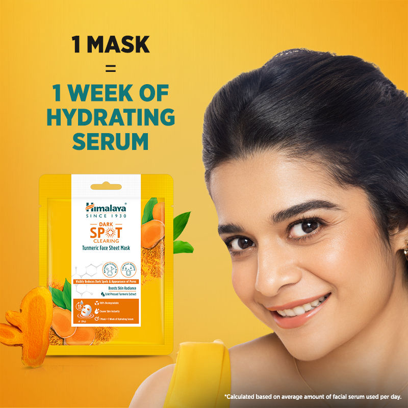 Himalaya Dark Spot Clearing Turmeric Face Sheet Mask