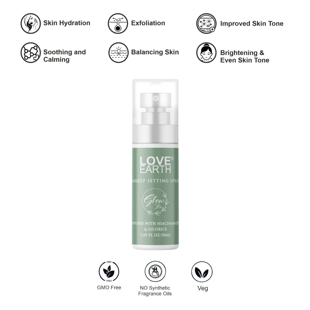 Love Earth Makeup Setting Spray Glow Fix