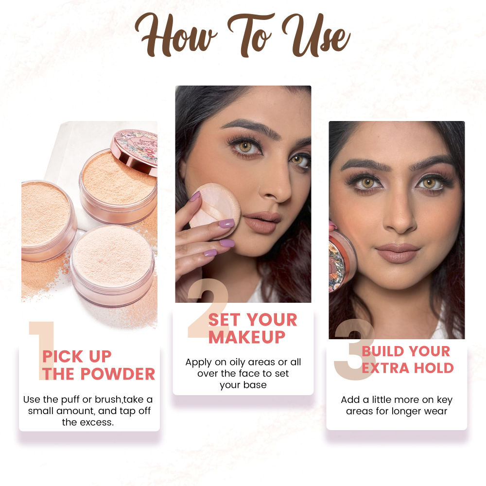 Parul Garg Beauty Flawless Finish Loose Setting Powder, Matte Finish & Oil Control