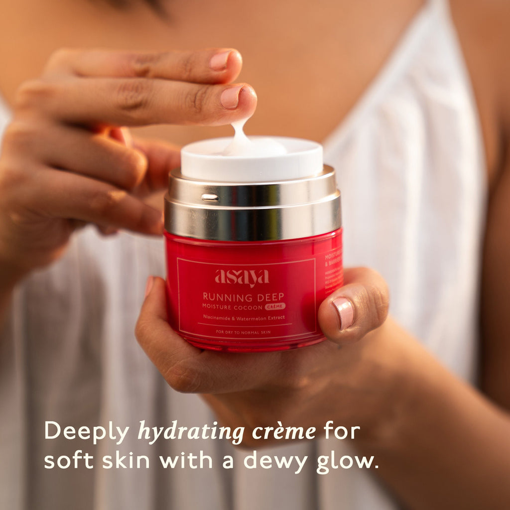 Asaya Cream Face Moisturizer For Dry Skin With Niacinamide Watermelon Extract And Glycerine