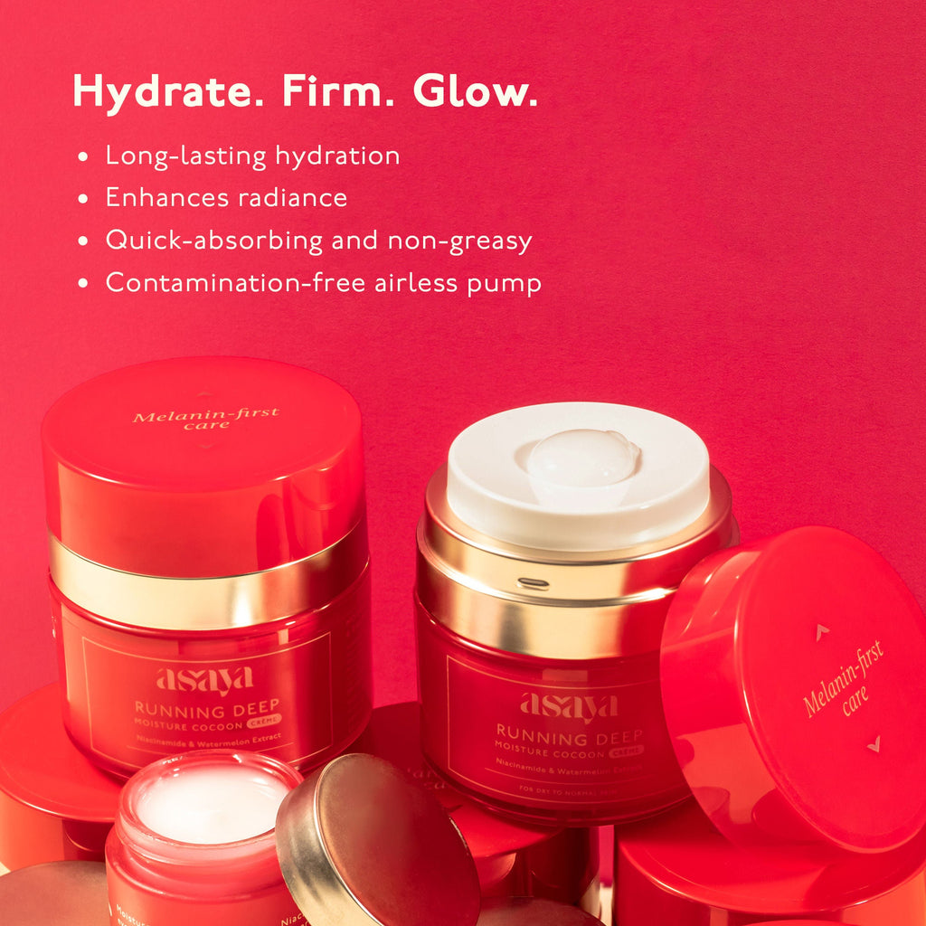 Asaya Cream Face Moisturizer For Dry Skin With Niacinamide Watermelon Extract And Glycerine