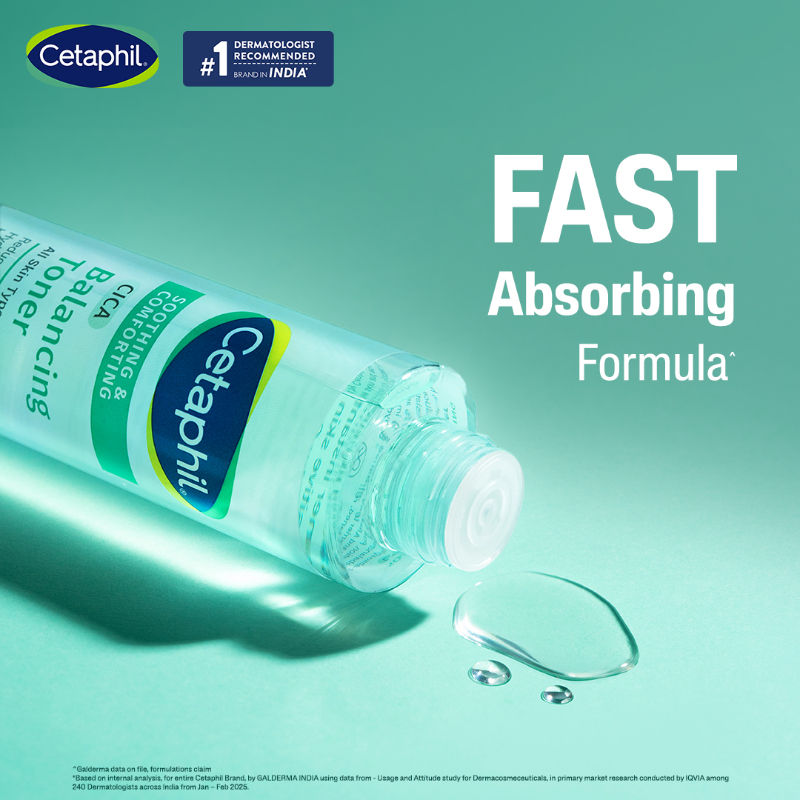 Cetaphil CICA Toner, Skin Barrier Protection, Reduces Irritation