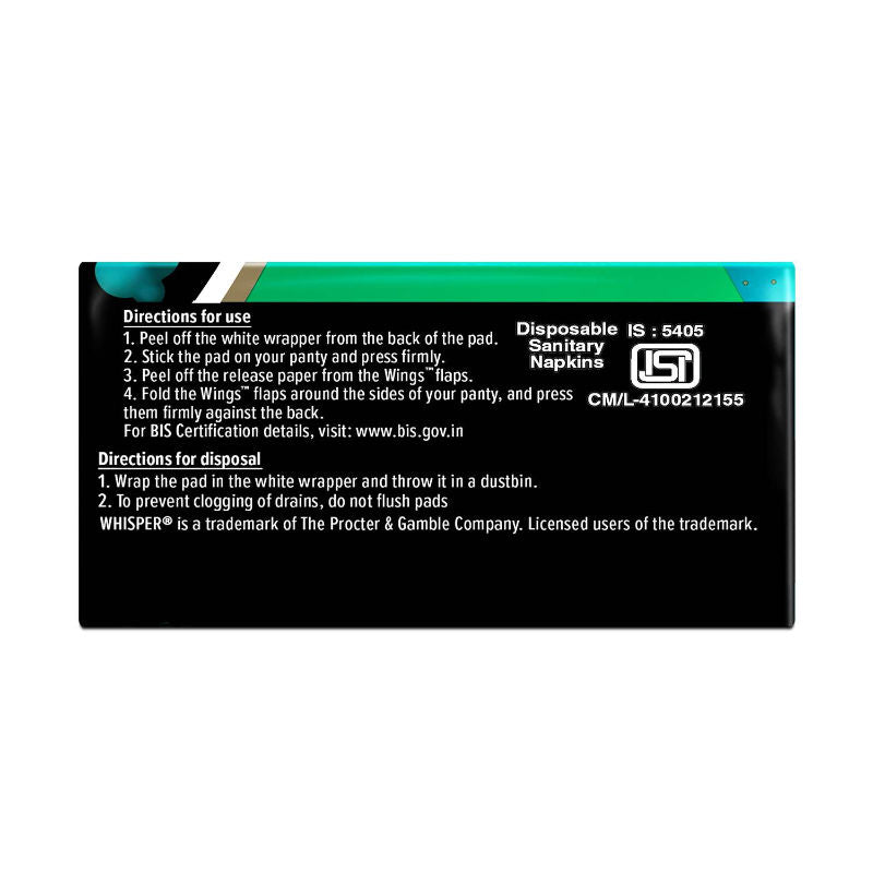 Whisper Bindazzz Nights 10 XXXL Sanitary Pads, Upto 0% Leaks All Night Long