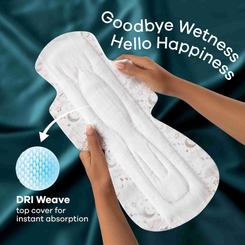 Whisper Bindazzz Nights 10 XXXL Sanitary Pads, Upto 0% Leaks All Night Long