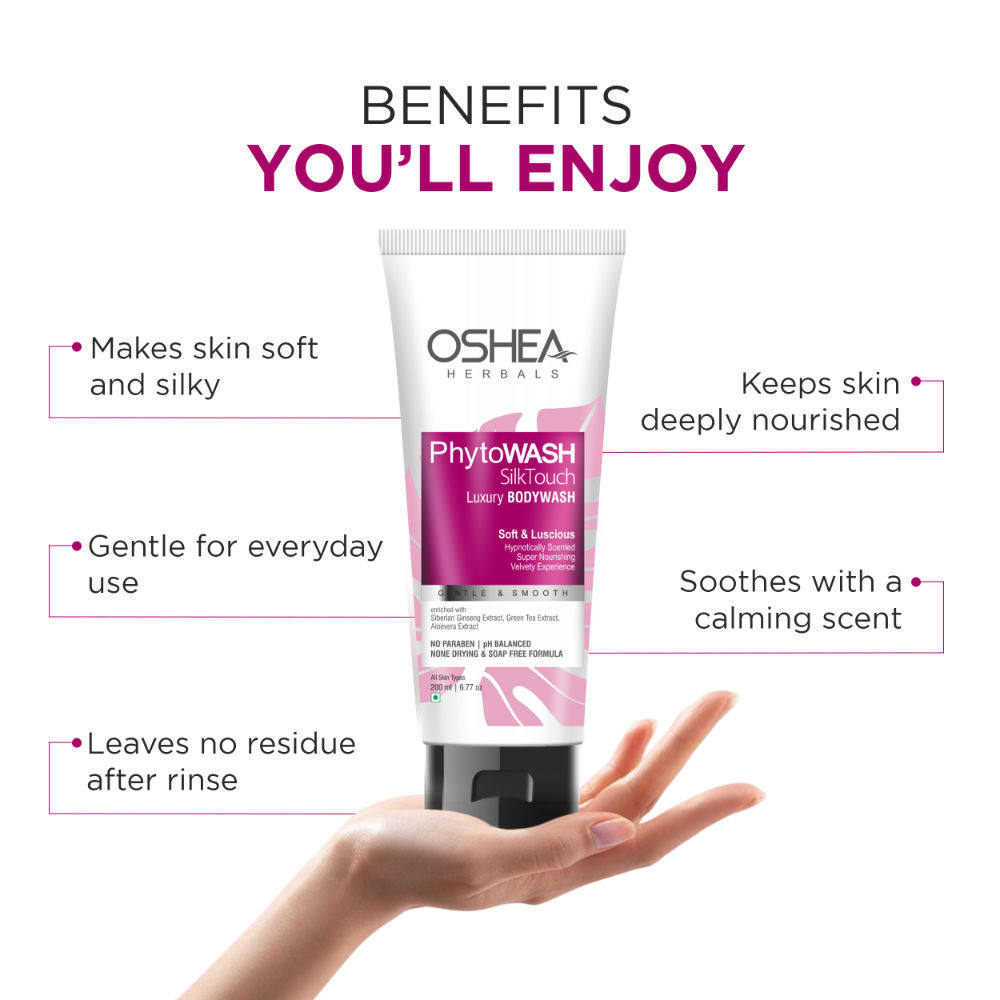 Oshea Herbals Phytowash Silk Touch Body Wash