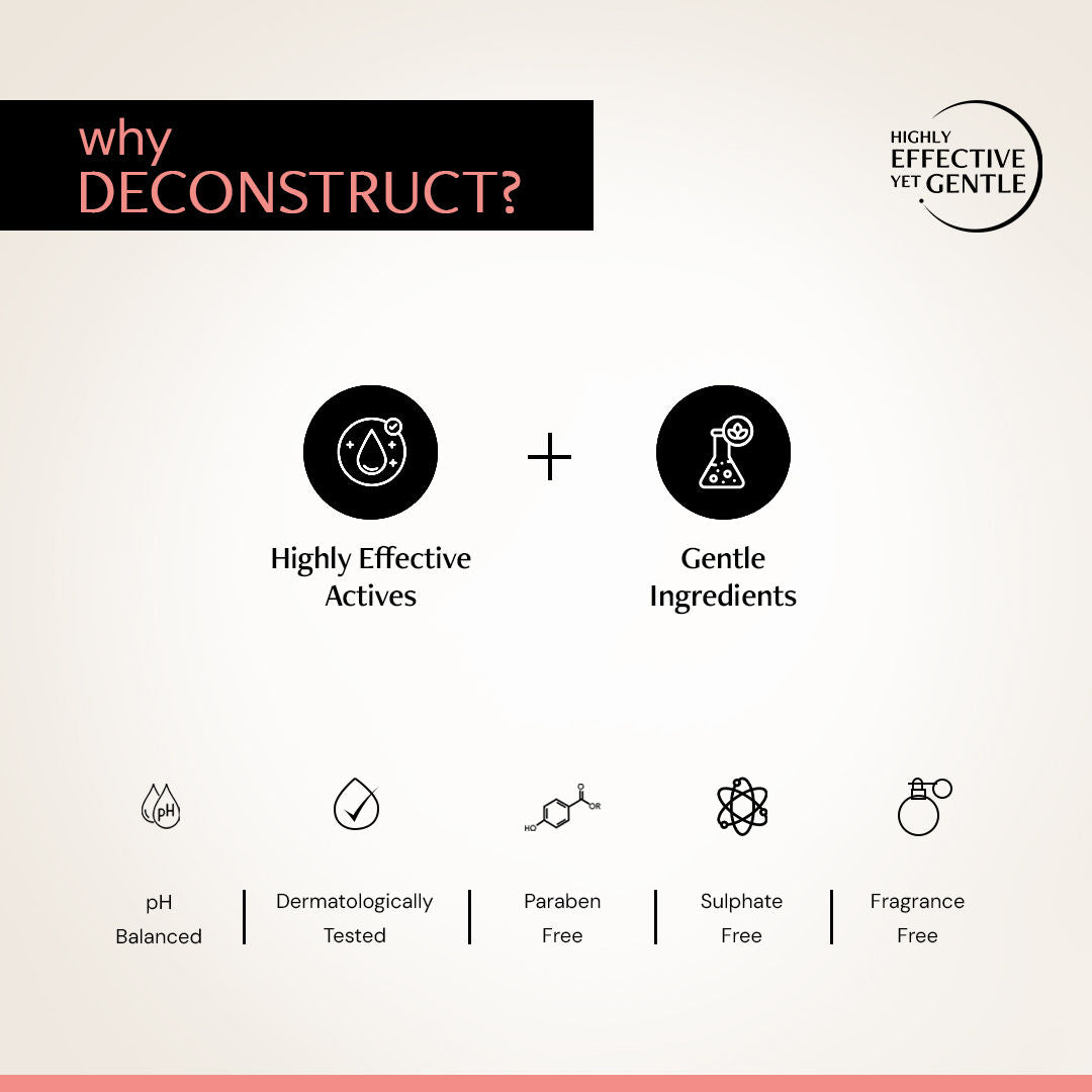Deconstruct 5% Niacinamide Face Serum with Alpha Arbutin, For Acne Marks, Beginner Friendly