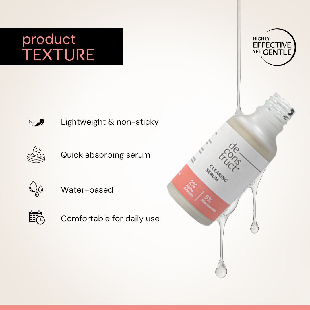 Deconstruct 5% Niacinamide Face Serum with Alpha Arbutin, For Acne Marks, Beginner Friendly