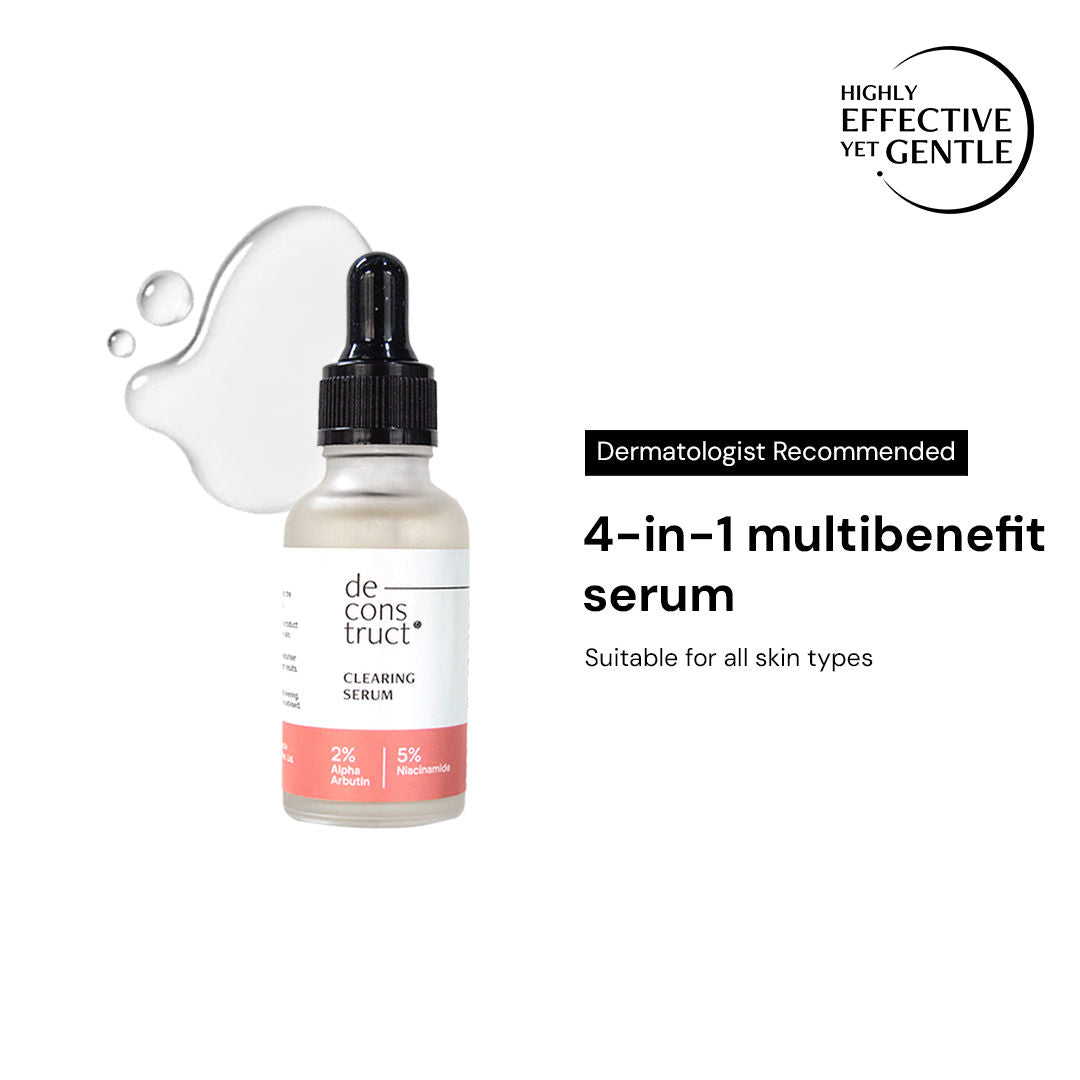 Deconstruct 5% Niacinamide Face Serum with Alpha Arbutin, For Acne Marks, Beginner Friendly