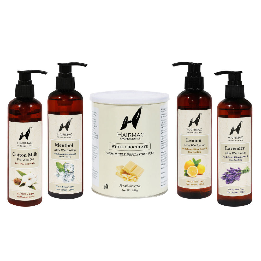 Hairmac Professional Menthol After Wax Lotion for Calming Skin and Removing Rashes