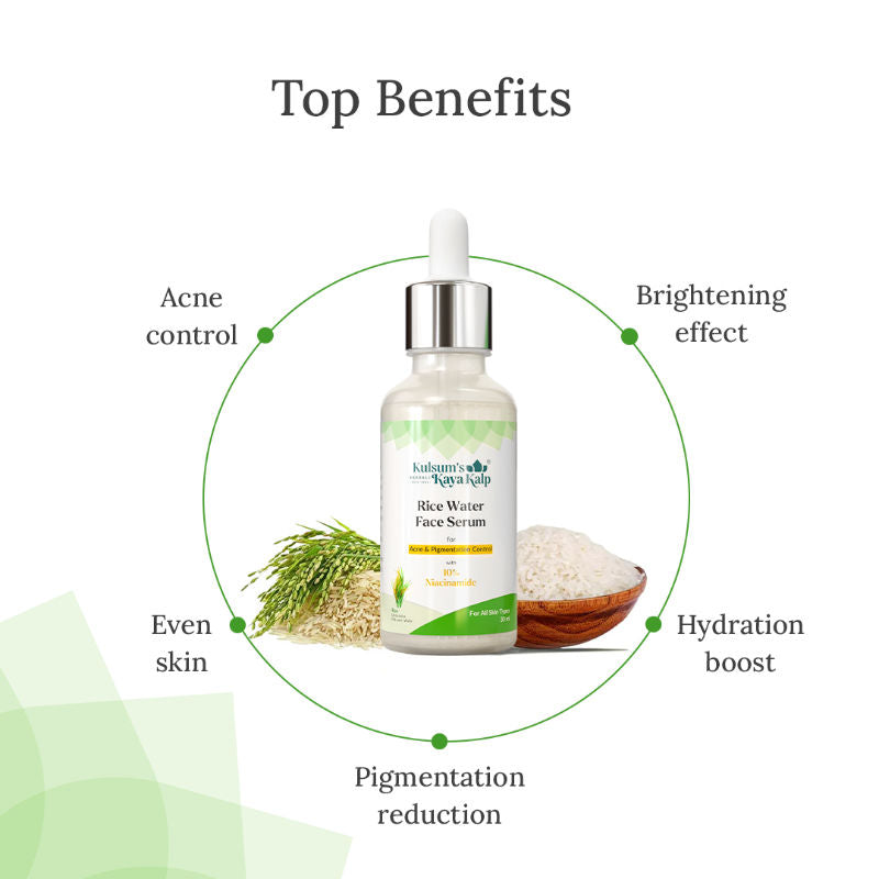 Kulsum's Kaya Kalp Rice Water Face Serum With 10% Niacinamide