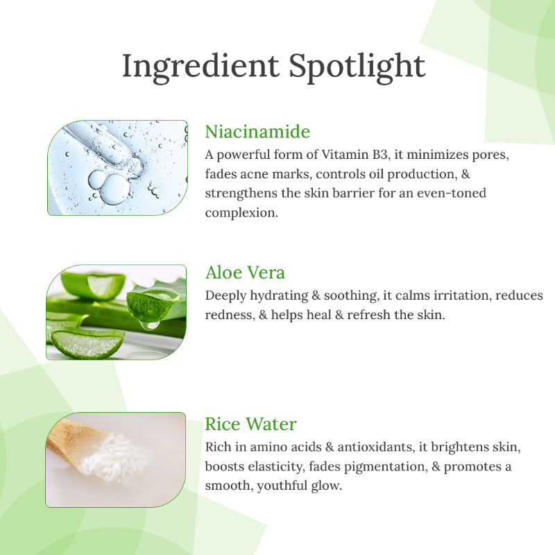 Kulsum's Kaya Kalp Rice Water Face Serum With 10% Niacinamide