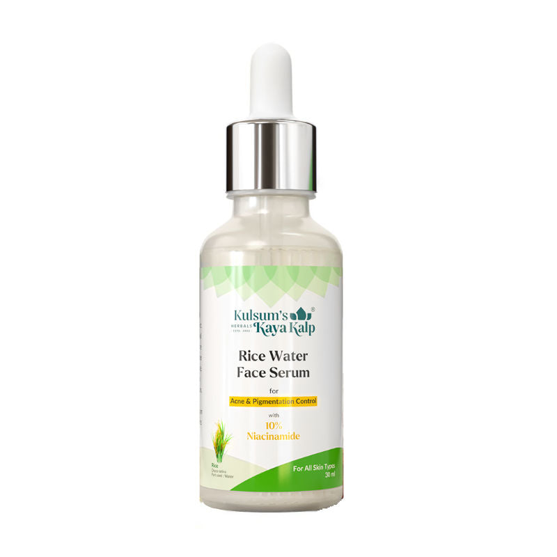 Kulsum's Kaya Kalp Rice Water Face Serum With 10% Niacinamide