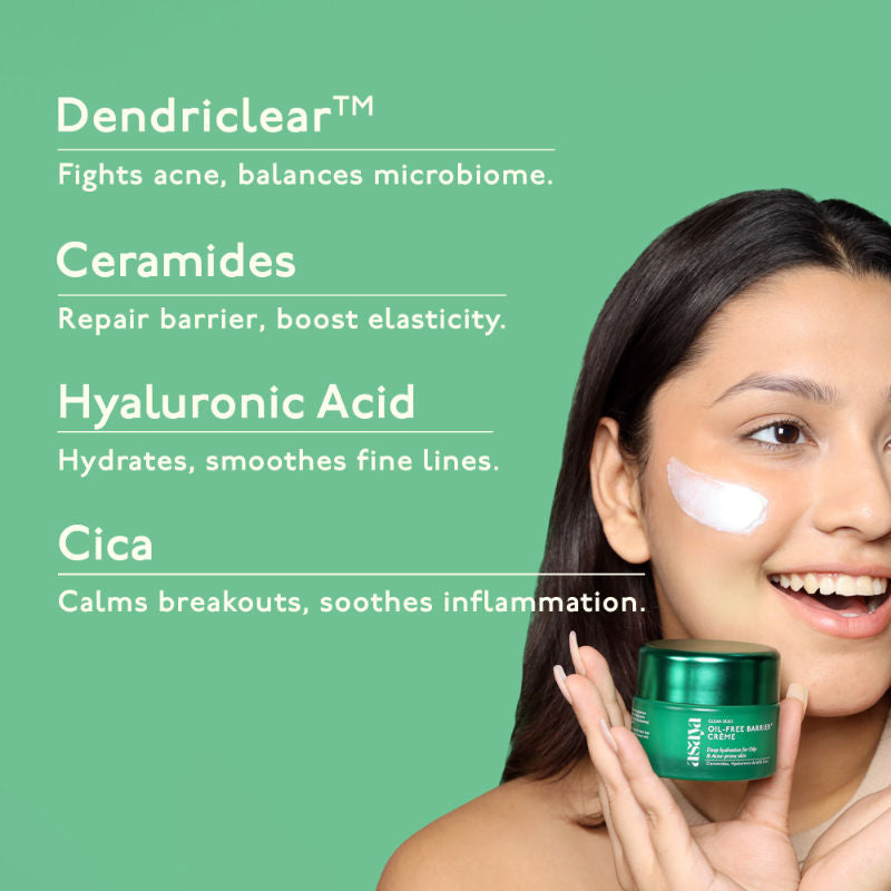 Asaya Salicylic Acid & Ceramide Moisturizer for Oily Skin, Face Moisturizer for Acne Prone Skin