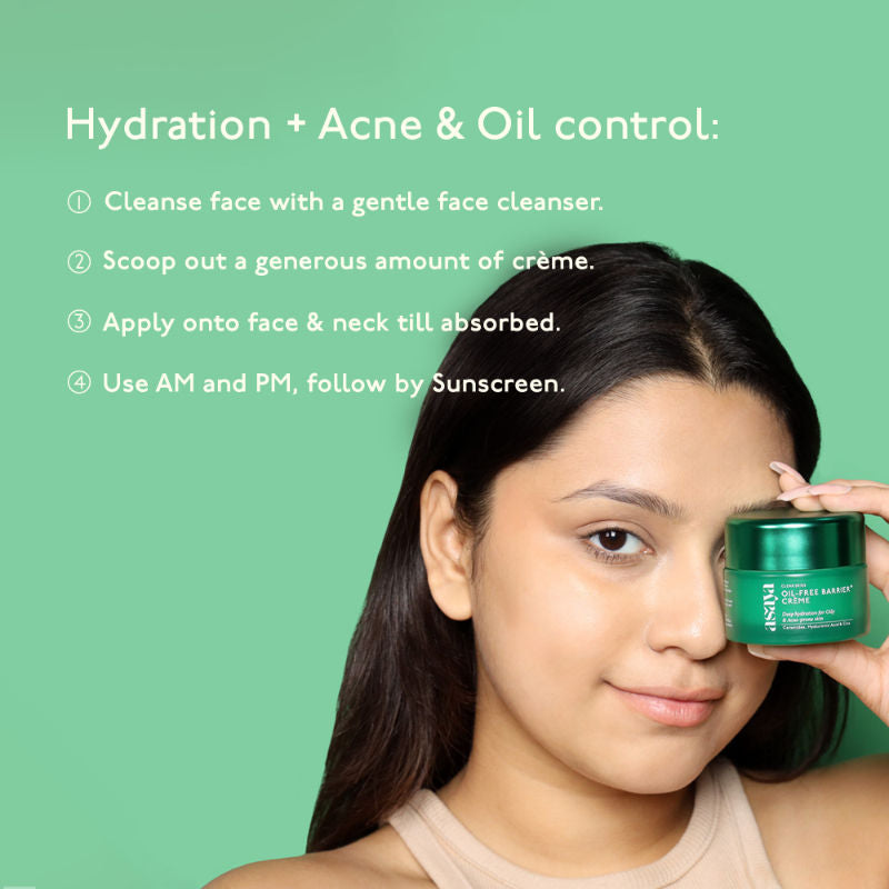 Asaya Salicylic Acid & Ceramide Moisturizer for Oily Skin, Face Moisturizer for Acne Prone Skin