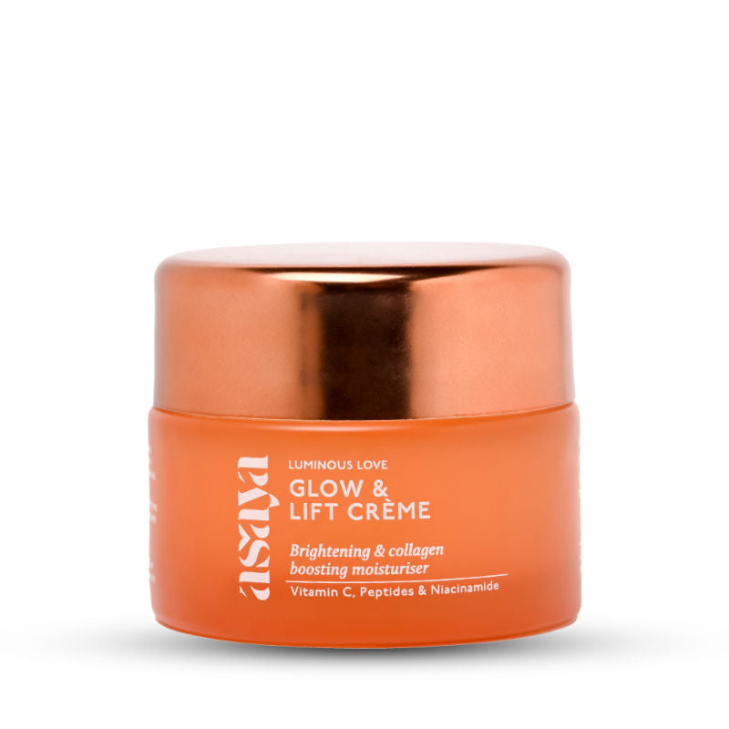Asaya Vit C & Niacinamide Moisturizer for All Skin Types, Brightening Collagen Cream with Peptides