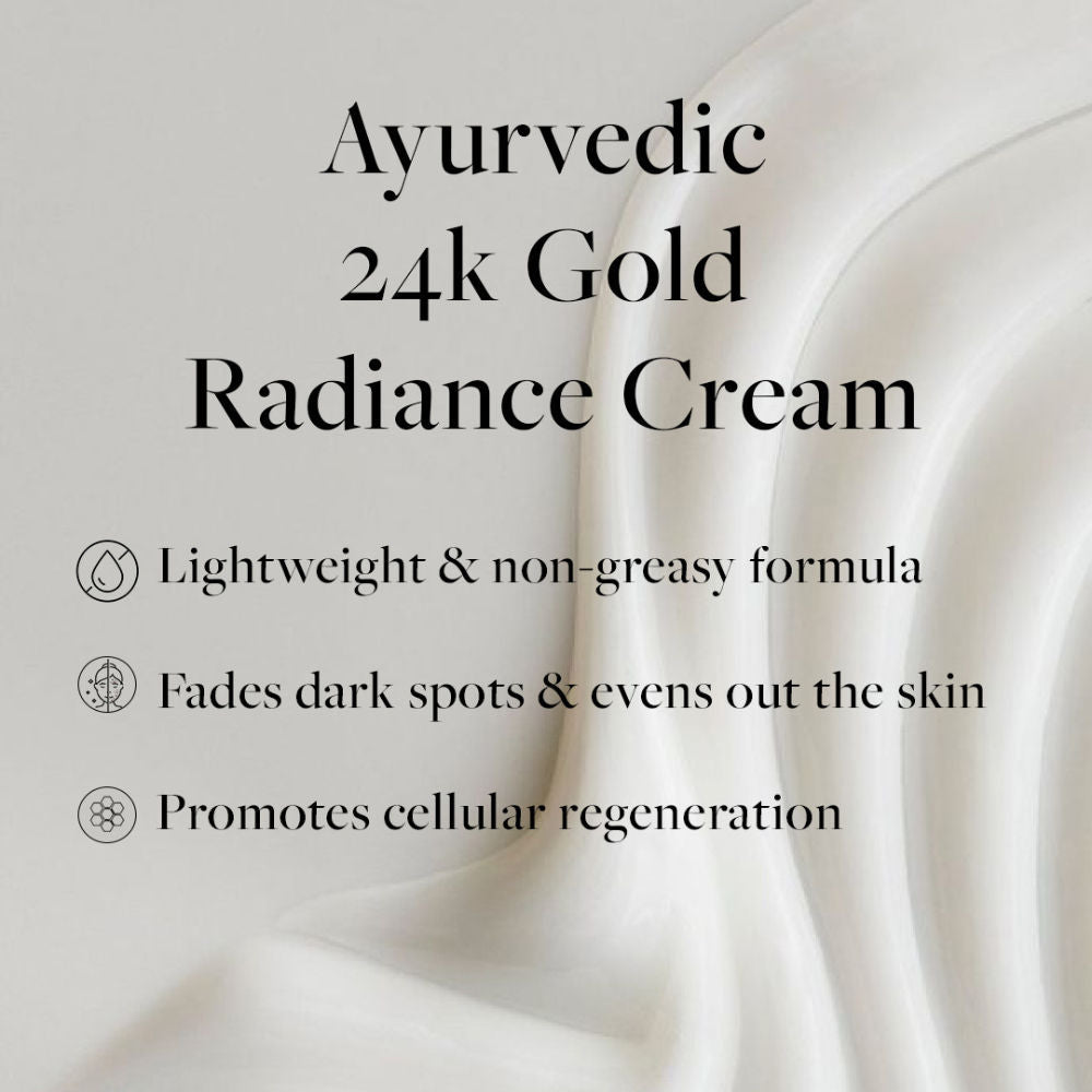 SADHEV Ayurvedic 24K Gold Radiance Cream with Tangerine