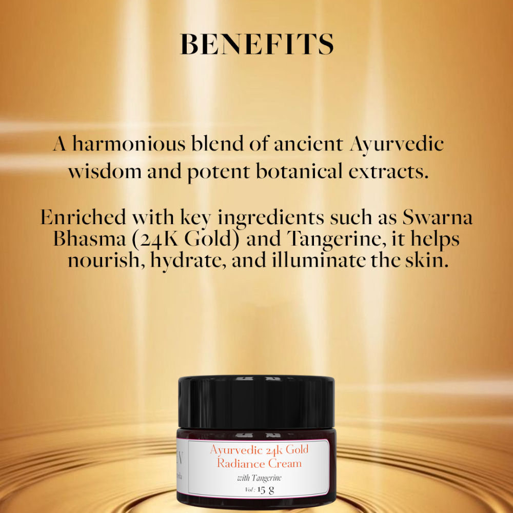 SADHEV Ayurvedic 24K Gold Radiance Cream with Tangerine