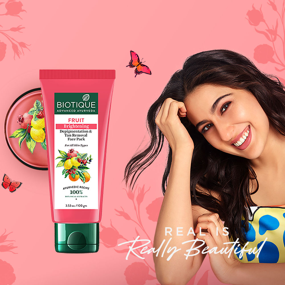 Biotique BIO Fruit Whitening & Depigmentation Tan Removal Face Pack