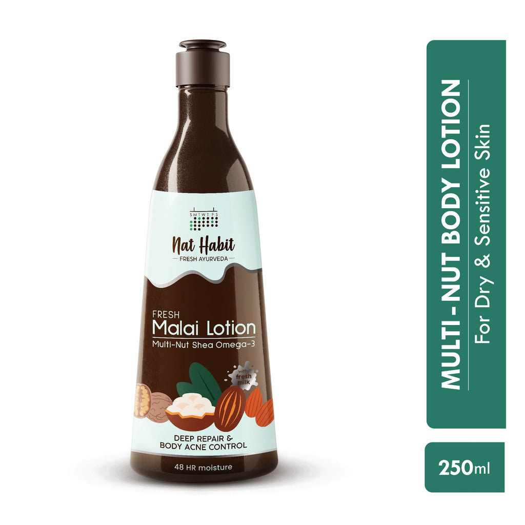 Nat Habit Multi-Nut Shea Omega-3 Fresh Malai Lotion