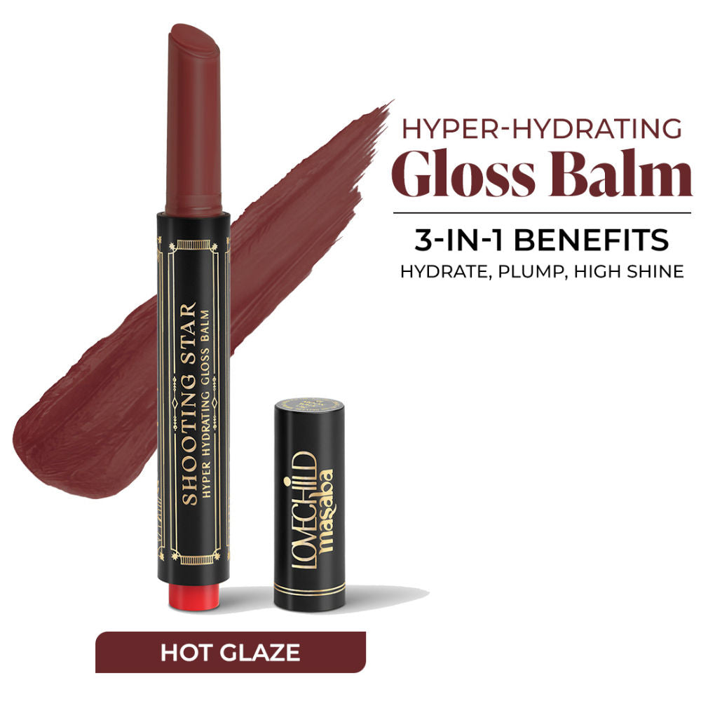 LoveChild Masaba Shooting Star Hyper Hydrating Gloss Balm, Enriched with Peptides, Shea Butter & Jojoba Oil