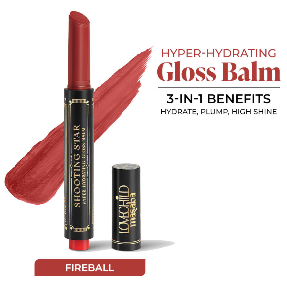 LoveChild Masaba Shooting Star Hyper Hydrating Gloss Balm, Enriched with Peptides, Shea Butter & Jojoba Oil